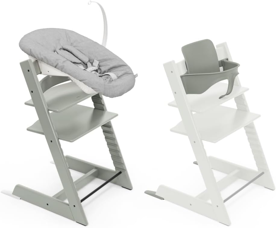 Krzesełka zawieszane, Stokke, 9 kg, Szary/Biały, składana konstrukcja