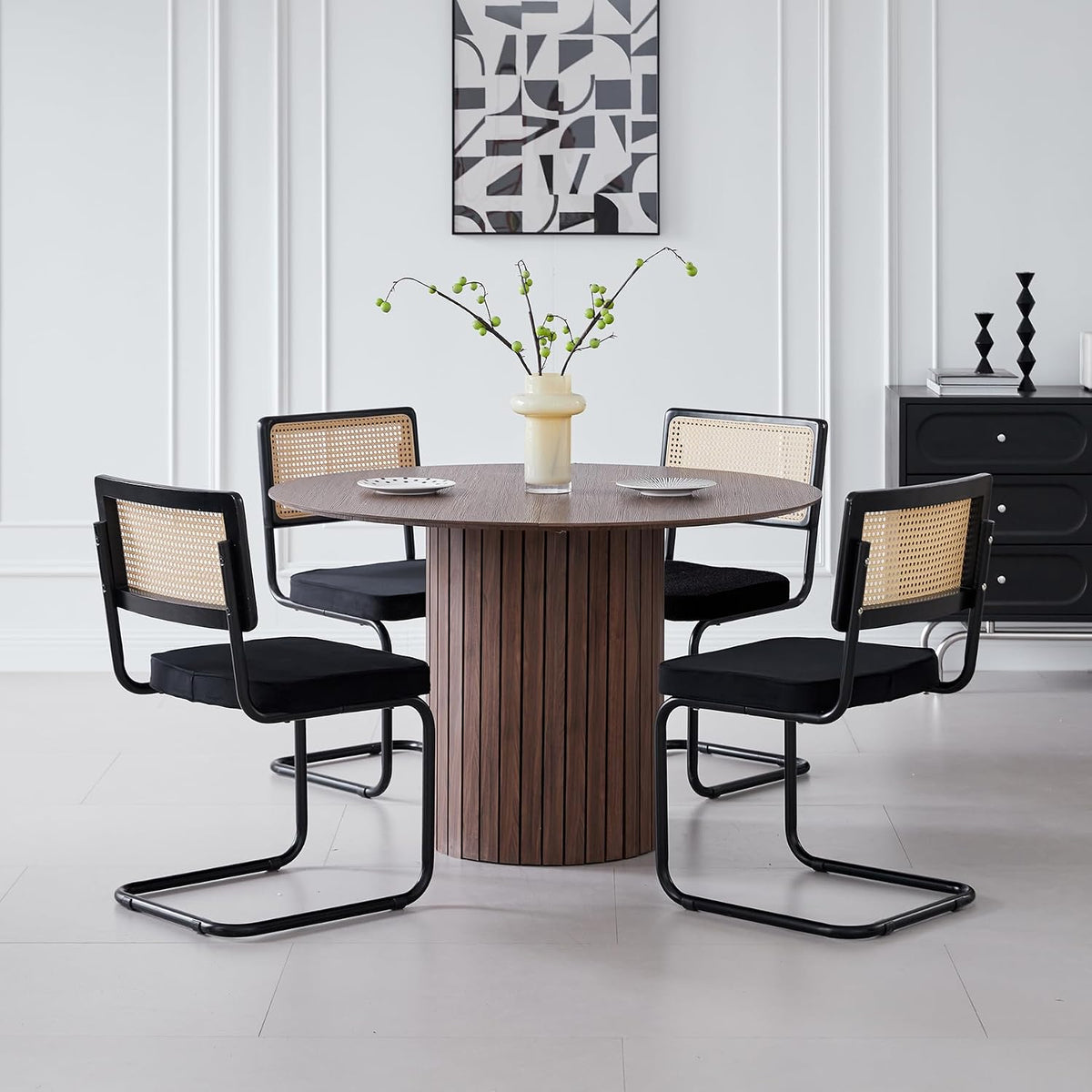 Krzesło do jadalni, DEYARNA HOME, 120 cm, Brązowy/Czarny, MDF