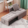 Sofa, Zravenna, 3 W, 177 x 64,5 x 65 cm, Szary, MDF, funkcja spania, 3 w 1