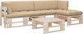 Sofa, RCODSSK, 60 x 60 x 25 cm, Beżowy/Pomarańczowy, odporność na warunki atmosferyczne