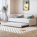 Sofa, BestAlice, 90 x 200 cm, Beżowy, MDF