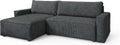 Sofa rozkładana, Masseno, 235x130 cm, Antracytowy, płyta wiórowa, funkcja spania, miejsce do przechowywania