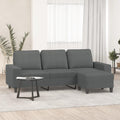 Sofa, RCODSSK, 180 cm, Szary, metal, 3-osobowa