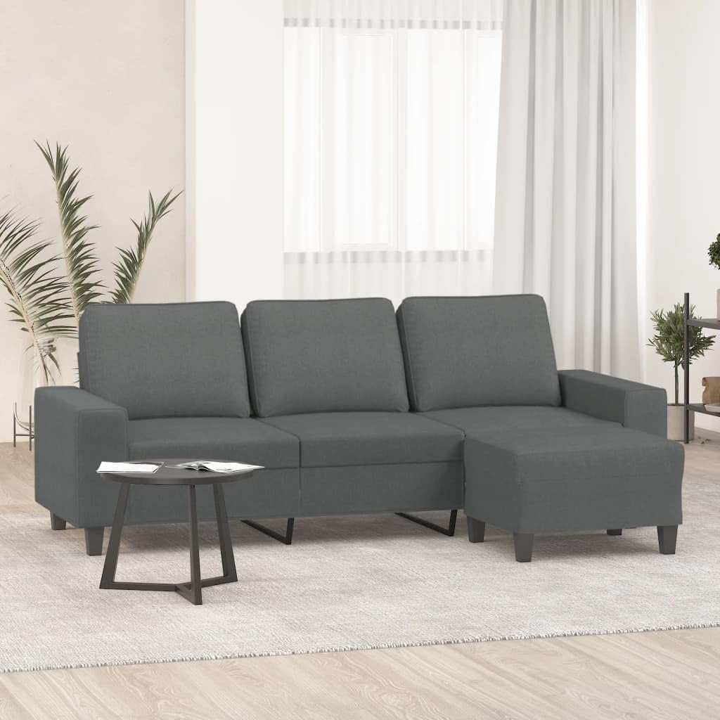 Sofa, RCODSSK, 180 cm, Szary, metal, 3-osobowa