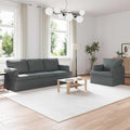 Sofa narożna, Keeushr, 144 x 80 x 85 cm, Szary, materiał drewnopochodny, modułowa konstrukcja