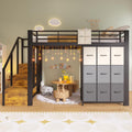 Crlnaup, Łóżka, 140 x 200 cm, 2 W, 120 kg, Czarny, MDF, modułowa konstrukcja, USB, 2 w 1