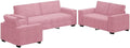 vidaXL, Sofa, 99 x 78 x 84 cm, Różowy, lite drewno, 2-osobowa