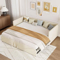 Sofa rozkładana, BSMGSGN, 180 x 200 cm, Beżowy, MDF, 2-osobowa, pilot zdalnego sterowania