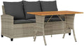 vidaXL, Sofa, 168 x 72 x 79 cm, Szary, lite drewno, 3-osobowa