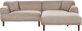 Sofa narożna, Beliani, 188x61 cm, Beżowy