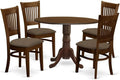 Zestaw mebli do jadalni, DLVA5-ESP-C, East West Furniture, 23 cm, Brązowy/Biały