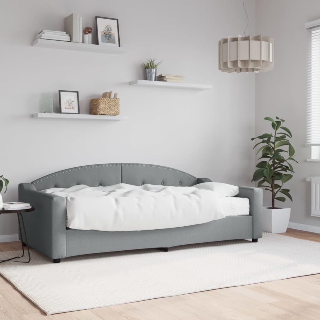 Sofa, FWIKDUN, 90 x 190 cm, 2 W, Szary, metal, 2 w 1
