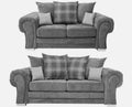 Sofa rozkładana, 245 x 245 cm, Szary, 2-osobowa