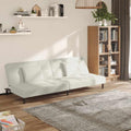 Sofa, Tonture, 200 x 84,5 x 69 cm, 2 W, Beżowy, aksamit, 2-osobowa, funkcja spania, 2 w 1