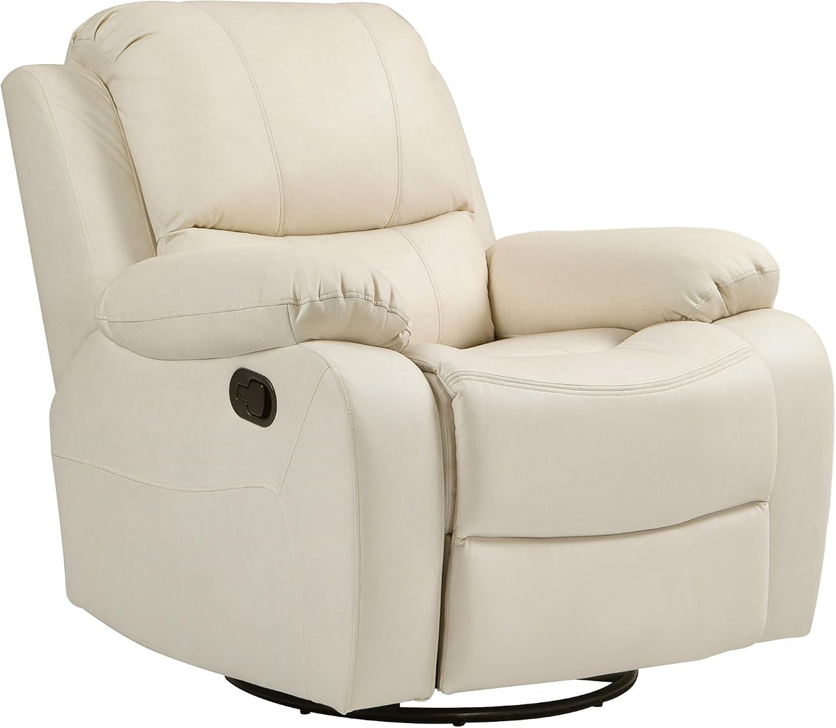 HOMCOM, Fotel, 93 x 100 x 98 cm, 55 L, Beżowy, regulowane oparcie