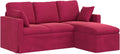 Sofa, vidaXL, 178 x 134 x 80 cm, Czerwony, materiał drewnopochodny, modułowa konstrukcja