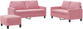 Sofa, Jkghdrt, 138 x 77 x 80 cm, Różowy, aksamit, 2-osobowa