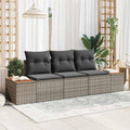 Sofa, Tonture, 239 x 62 x 85 cm, Szary, stal malowana proszkowo, miejsce do przechowywania, modułowa konstrukcja, odporność na warunki atmosferyczne