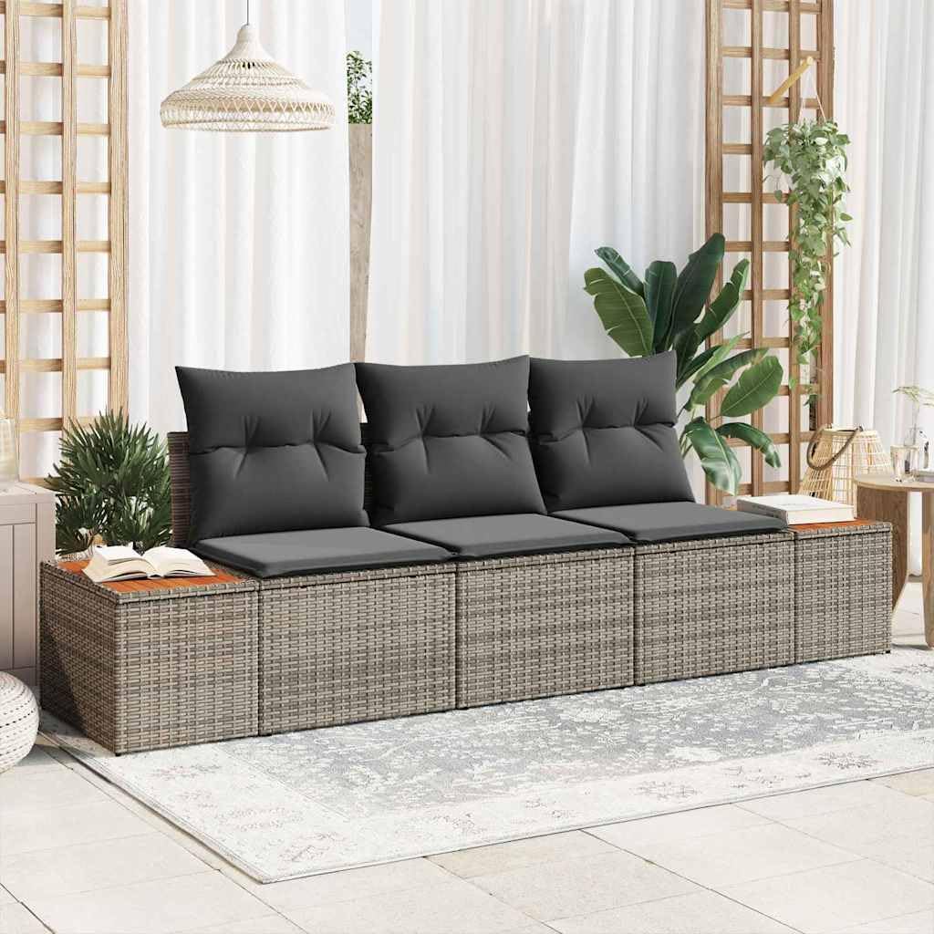 Sofa, Tonture, 239 x 62 x 85 cm, Szary, stal malowana proszkowo, miejsce do przechowywania, modułowa konstrukcja, odporność na warunki atmosferyczne