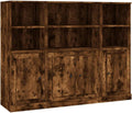 Kredens, vidaXL, 132 x 35,5 x 103,5 cm, Brązowy, materiał drewnopochodny