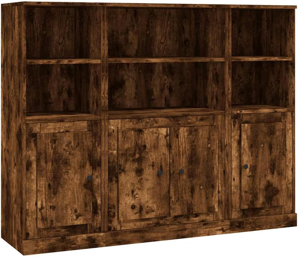 Kredens, vidaXL, 132 x 35,5 x 103,5 cm, Brązowy, materiał drewnopochodny