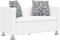 Sofa, vidaXL, 120 x 62,5 x 63 cm, Biały, 2-osobowa