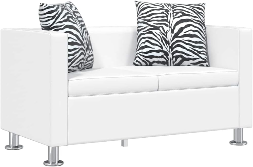 Sofa, vidaXL, 120 x 62,5 x 63 cm, Biały, 2-osobowa