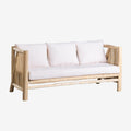 SKLUM, Sofa, 78 cm, Biały/Beżowy, 3-osobowa