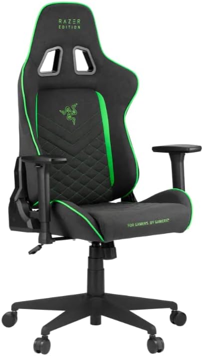 Razer, Fotel, 60 mm, Czarny/Zielony, metal
