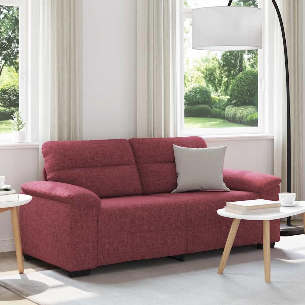 Sofa, Keeushr, 180 x 81 x 84 cm, Czerwony, lite drewno, 2-osobowa