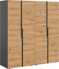 Szafa do sypialni, xonox.home, 160 x 180 x 51 cm, Antracytowy