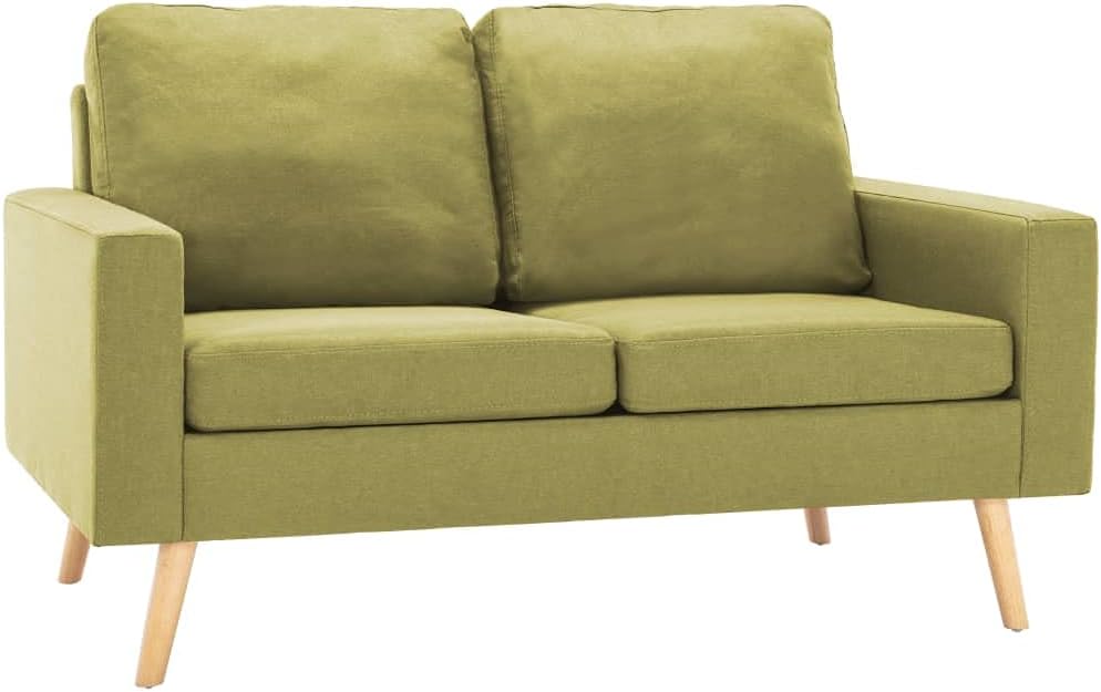 vidaXL, Sofa, 77 x 71 x 80 cm, Zielony, lite drewno, 2-osobowa