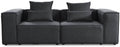 Sofa narożna, Home Deluxe, 240 x 70 x 120 cm, Antracytowy, funkcja spania, składana konstrukcja, modułowa konstrukcja