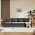 Sofa, Generisch, 264 x 83 x 87 cm, Beżowy/Brązowy, 4-osobowa, miejsce do przechowywania, pilot zdalnego sterowania