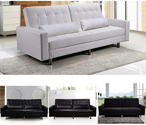 Sofa, Bagno Italia, 81 cm, Biały/Czarny/Brązowy, funkcja spania