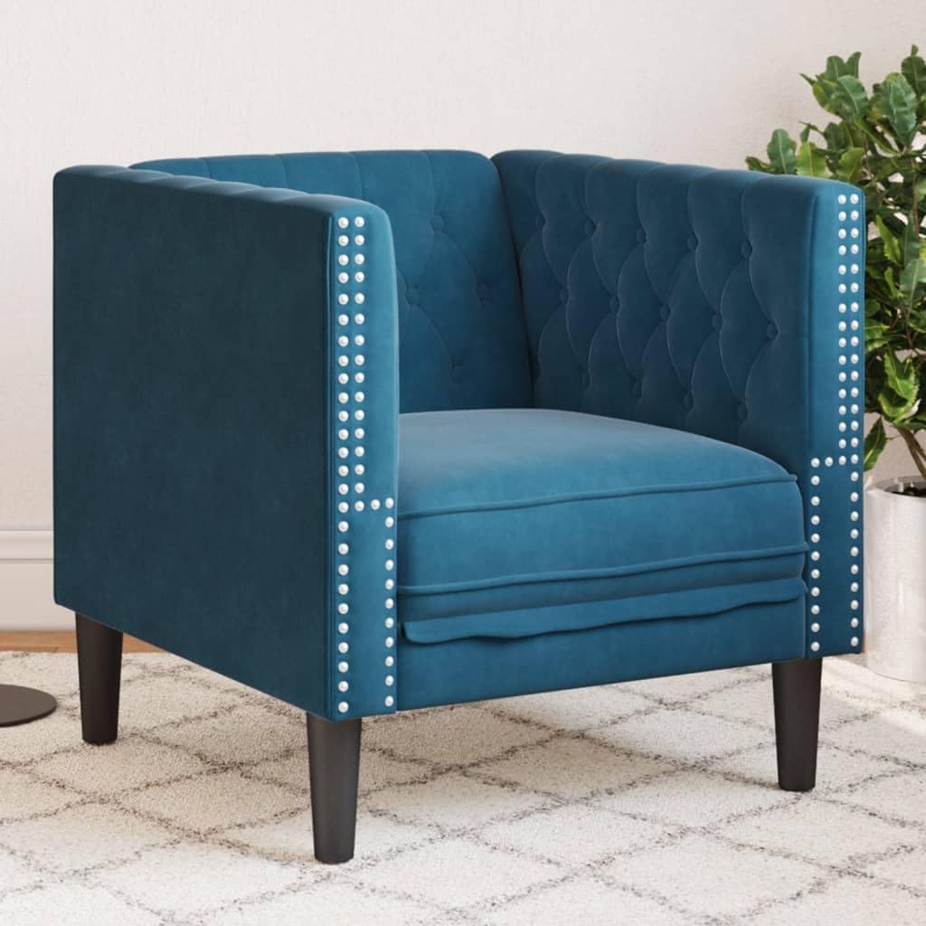 Sofa, 71 x 74,5 x 70,5 cm, Niebieski