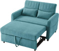 Sofa, WEALTHOUSE, 166 × 95 cm, 2 W, Niebieski, metal, 2-osobowa, funkcja spania, regulowane oparcie, składana konstrukcja, 2 w 1