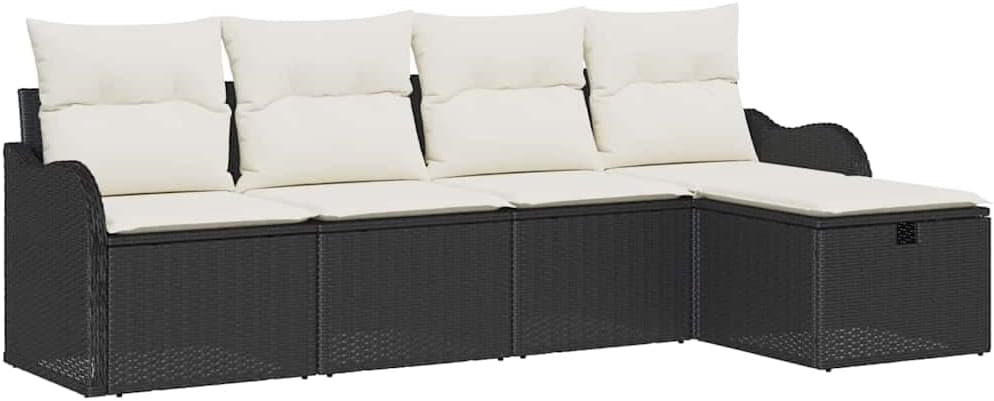 vidaXL, Sofy, 62 x 55 x 85 cm, Czarny, lite drewno, modułowa konstrukcja, ochrona UV