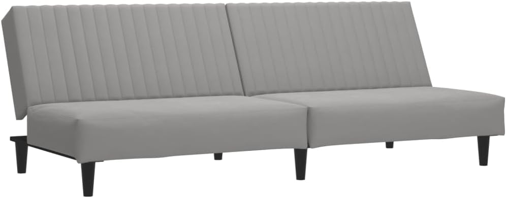 Sofa, vidaXL, 200 x 84,5 x 69 cm, Szary, aksamit, 2-osobowa