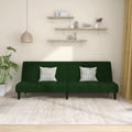 Sofa, Tonture, 200 x 84,5 x 69 cm, 2 W, Zielony, aksamit, 2-osobowa, funkcja spania, 2 w 1