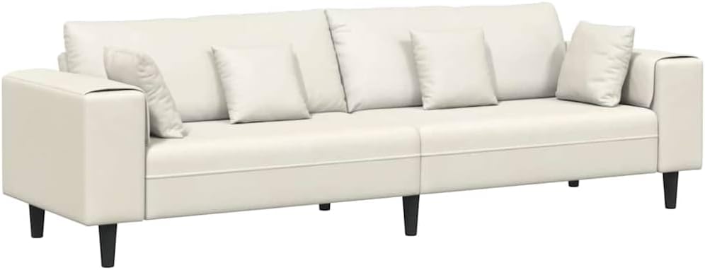 Sofa, pokgdf, 250 x 77 x 76 cm, Beżowy, aksamit, 4-osobowa