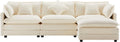 Sofa narożna, SOFTWEARY, Beżowy