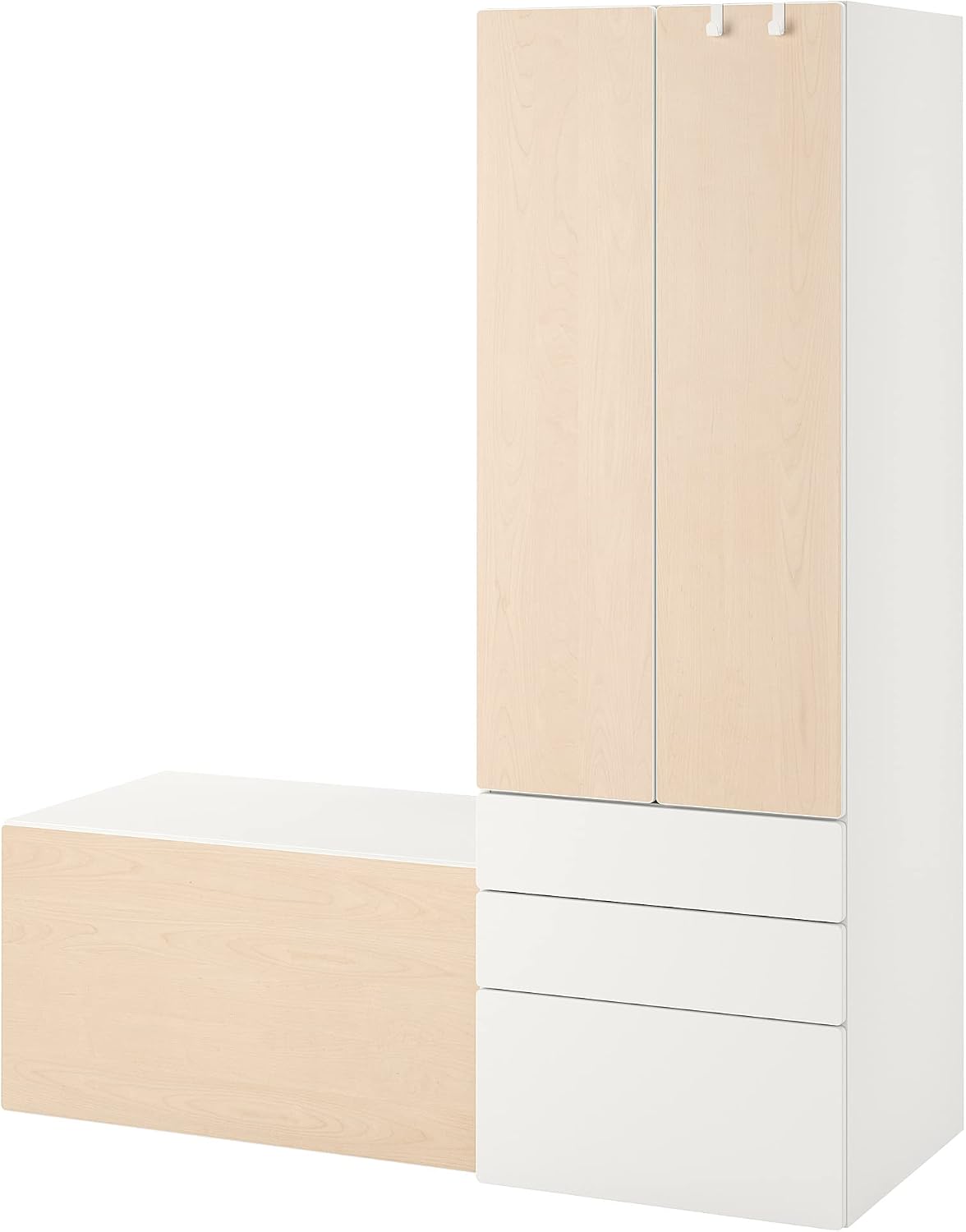 Ikea, Szafy, 150 x 57 x 181 cm, Biały, składana konstrukcja
