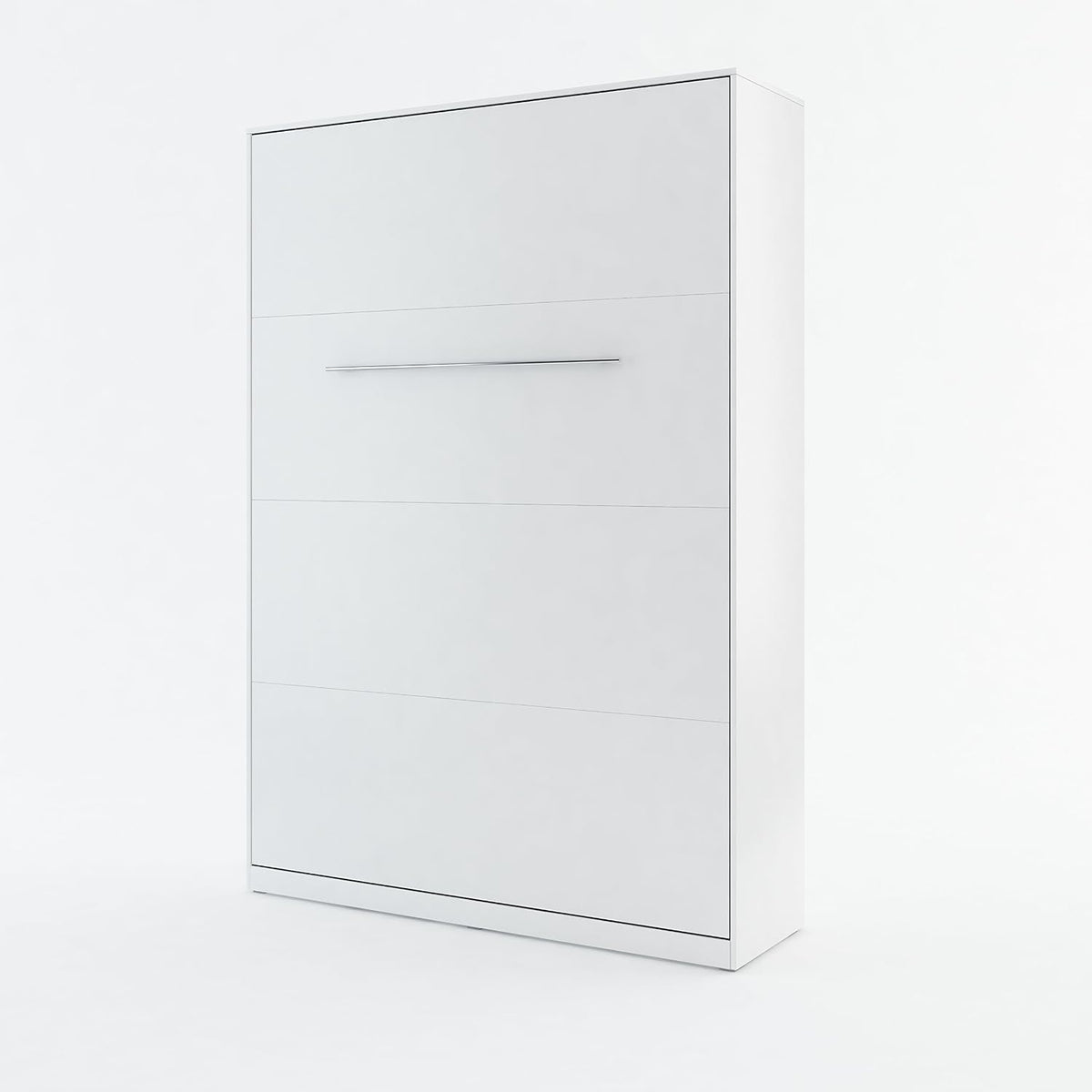 Łóżko z materacem, BIM Furniture, 140 x 200 cm, Biały, metal, składana konstrukcja
