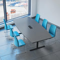 Weber Büro, Stół, 240 x 120 cm, Antracytowy, płyta wiórowa