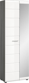 Komoda, xonox.home, 60 x 192 x 37 cm, Biały/Srebrny, MDF