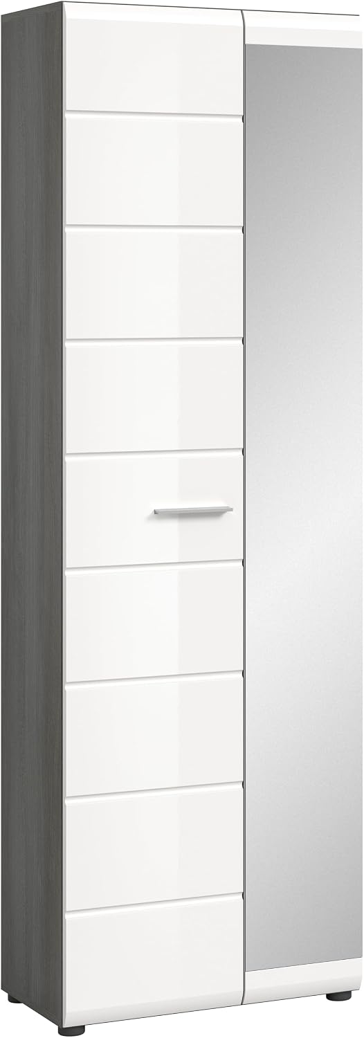 Komoda, xonox.home, 60 x 192 x 37 cm, Biały/Srebrny, MDF
